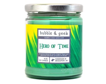 Hero of Time Scented Soy Candle Jar