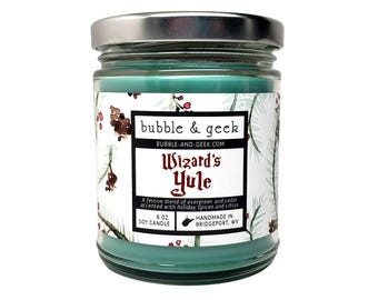 Wizard&#39;s Yule Scented Soy Candle Jar