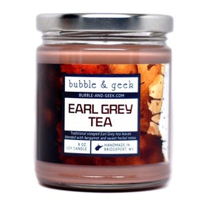 Earl Grey Tea Scented Soy Candle Jar