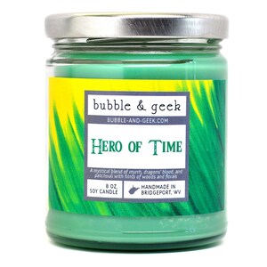Hero of Time Scented Soy Candle Jar