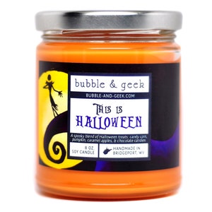 This is Halloween Scented Soy Candle Jar