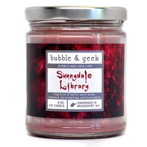 Sunnydale Library Scented Soy Candle Jar