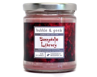 Sunnydale Library Scented Soy Candle Jar