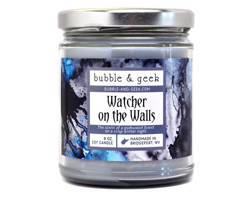 Watcher on the Walls Scented Soy Candle Jar image 1