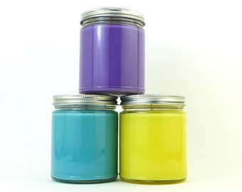 PICK 3 - 8 oz Jar Candles from Bubble & Geek - Save on shipping - Video Game, Geeky, Bookish, Pop Culture Candles