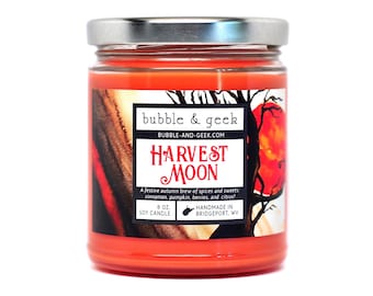 Harvest Moon Scented Soy Candle Jar