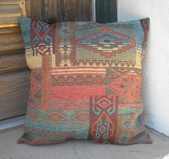 Southwestern Pillow Cover. From 16 X 16 to 24 X 24. Luxurious
