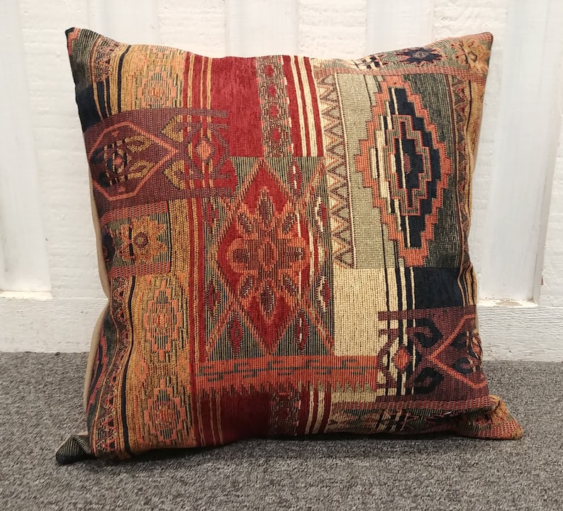 Southwestern Pillow Cover. From 16 X 16 to 24 X 24. Luxurious Etsy