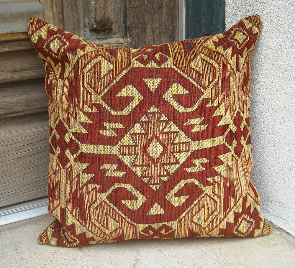 Southwestern Pillow Cover 16 x 16 to 24 x 24. Rich upholstery Etsy