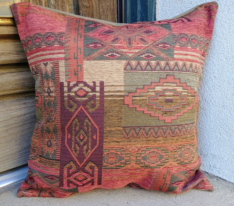 Southwestern Pillow Cover. 16 X 16 to 24 X 24. Rich Upholstery Etsy