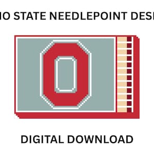 Schema digitale per ricamo a punto croce Ohio State Matchbox
