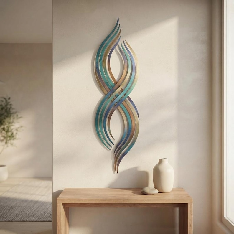 Abstract Metal Wall Art - Modern Metal Wall Decor - Colorful Wall