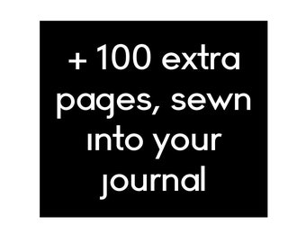 Please READ THE LISTING details.  PAPeR OnLY - Journal pages 100 extra for any size journal