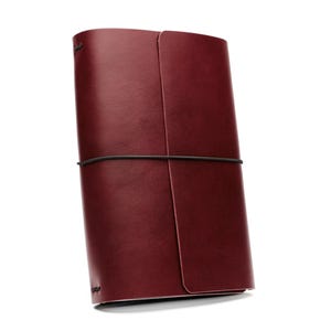 Personalized Trifold Leather Journal Cover for Pocket, A6, B6, A5, Standard, B5 or A4 inserts | Luxury Leather (cover only)