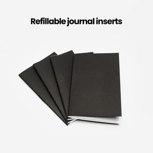 Travel Journal REFILLS only  - handbound refillable notebook inserts, TN refill booklets, Forest Nine handmade journals