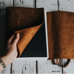 Lined Journal - Leather Journal Lined Paper - Leather Notebook - Personalized Journal - Lined notebook | Personalized gift for Dad image 3