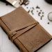 Leather bound journal notebook  journal personal Sketchbook pocket notebook travel journal Leather recipe book of shadows 