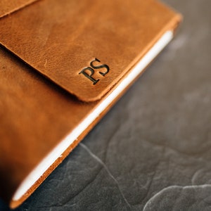 Lined Journal - Leather Journal Lined Paper - Leather Notebook - Personalized Journal - Lined notebook | Personalized gift for Dad image 8
