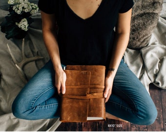Lined Journal - Leather Journal Lined Paper - Leather Notebook  - Personalized Journal - Lined notebook | Personalized gift for Dad