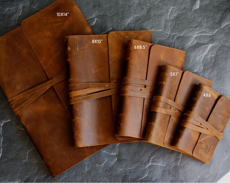 Lined Journal - Leather Journal Lined Paper - Leather Notebook - Personalized Journal - Lined notebook | Personalized gift for Dad image 9