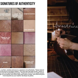 Personalized Leather Trifold Journal Cover: Refillable Travel Notebook, A6 A5 B6 Sizes image 13