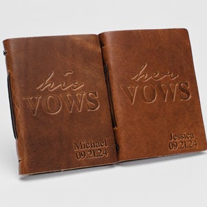 Leren boeken voor hem en haar met aangepaste naam, datum of initialen, schakingsceremonie aandenken, gepersonaliseerd verlovingscadeau
