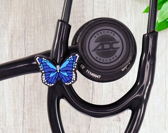 Stethoscope Charm, Stethoscope Tag Accessory, Gift for Nurse, Stethoscope Bling Charm, Stethoscope Cuff, Nurse Accessory