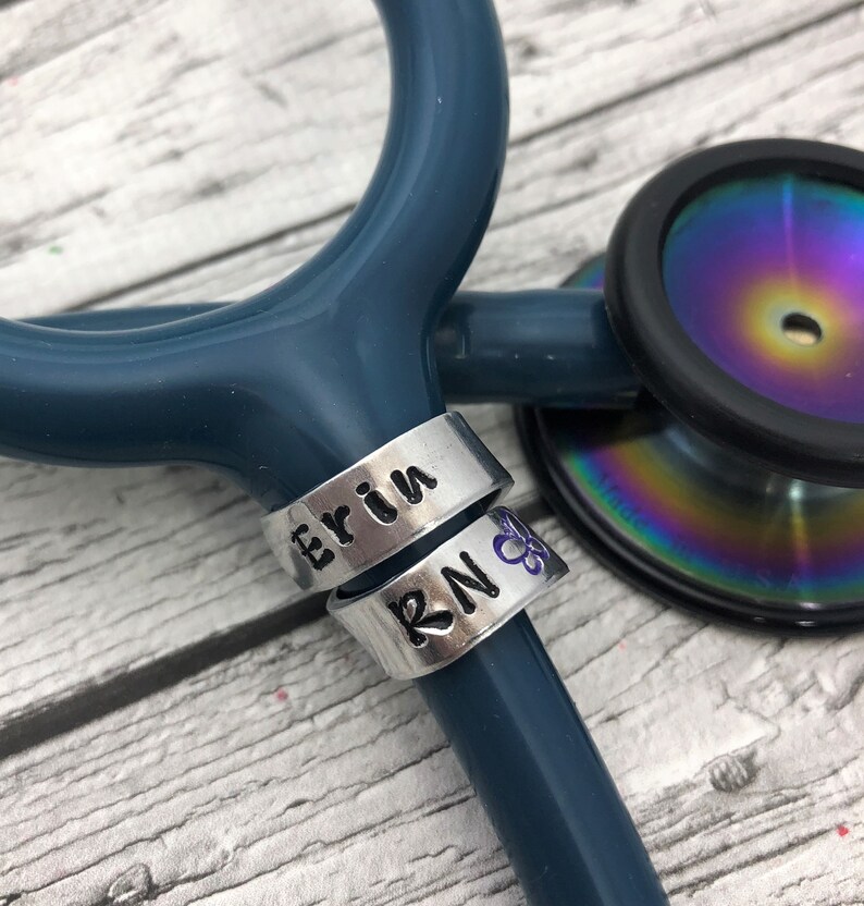 Stethoscope ID Tag Stethoscope ID Charm Nurse Gift Etsy