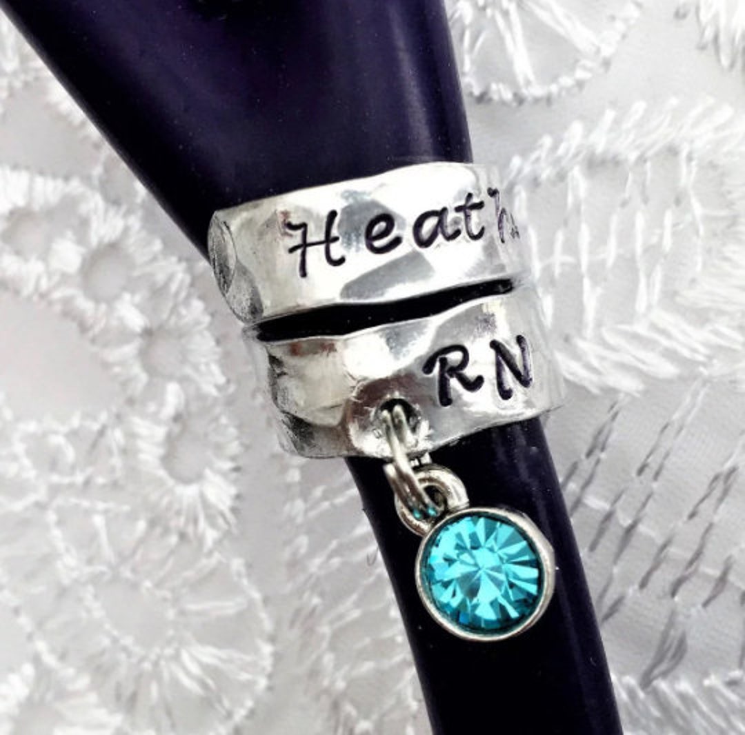CLEARANCE Stethoscope ID Tag With Charm Stethoscope ID Ring Etsy