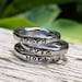 Stacking Name Rings, Personalized Ring For Mom, Stackable Rings, Mothers Rings, Gift for Mom, Silver Stacking Rings, Round Front Ring