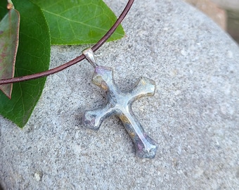 CROSS PENDANT Necklace made from your preserved Wedding or Memorial Flowers or Pet Cremains Fur Custom Bridal or Funeral Keepsake  VICTORIAN