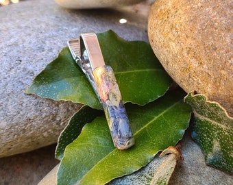 TIE BAR made from your preserved Wedding or Memorial Flowers Pet Cremains or Fur Custom Bridal or Funeral Keepsake