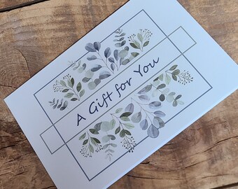 Custom GIFT CARD - Purchase if you would like me to include a Gift Card with your completed Nature's Adornments order