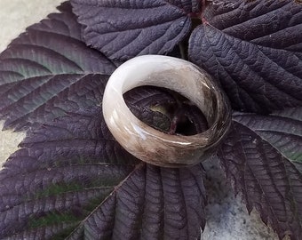 RING BAND made from your preserved Wedding or Memorial Flowers or Pet Cremains or Fur  Custom Bridal or Funeral Keepsake