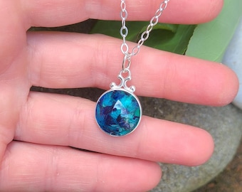PENDANT Necklace Charm made from your preserved Wedding or Memorial Flowers  Pet Cremains or Fur Custom Bridal or Funeral Keepsake  BONNY