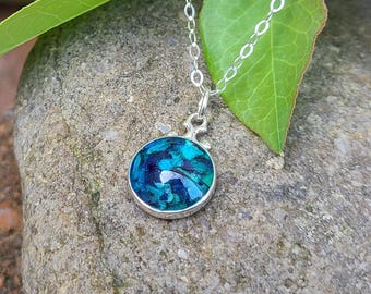 PENDANT Necklace Charm made from your preserved Wedding or Memorial Flowers  Pet Cremains or Fur Custom Bridal or Funeral Keepsake  BONNY