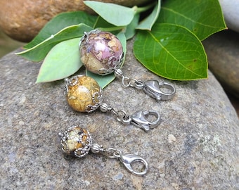 Round BEAD CHARM made from your preserved Wedding or Memorial Flowers or Pet Cremains or Fur Custom Bridal or Funeral Keepsake - BUTTERCUP