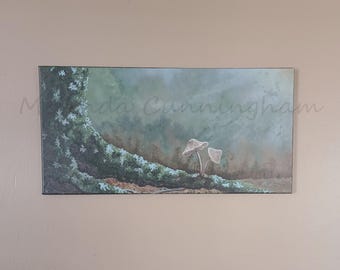 Original Fine Art Painting - Acrylic on Canvas By Melinda Cunningham - 12" x 24" - "Coupled"
