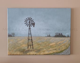 Original Fine Art Painting - Acrylic on Canvas By Melinda Cunningham - 18" x 24" - "Still Standing"