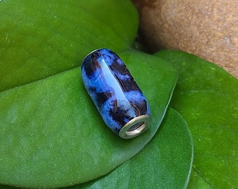 European CHARM BEAD made from your preserved Wedding or Memorial Flowers or Pet Cremains or Fur  Custom Bridal or Funeral Keepsake