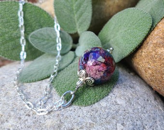 PENDANT Necklace Charm made from your preserved Wedding Memorial Flowers or Pet Cremains or Fur Custom Bridal Funeral Keepsake  DECO DAISY