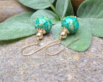 EARRINGS made from your preserved Wedding or Memorial Flowers or Pet Cremains or Fur  Custom Bridal or Funeral Keepsake   MEADOW