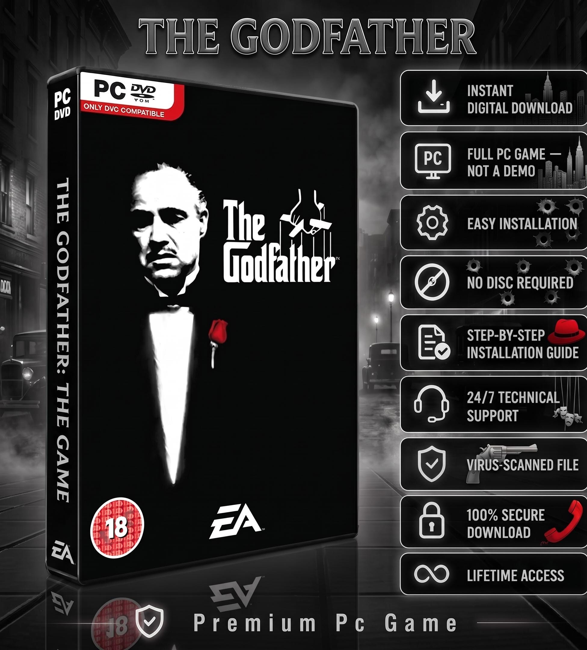 The Godfather Game Pc - Etsy