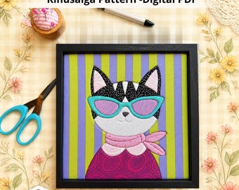 Kinusaiga Pattern- Instant Download PDF- Millie Kitty- (5) sizes