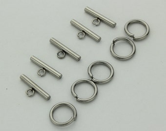 Stainless Steel Bar And Ring Toggle Clasp