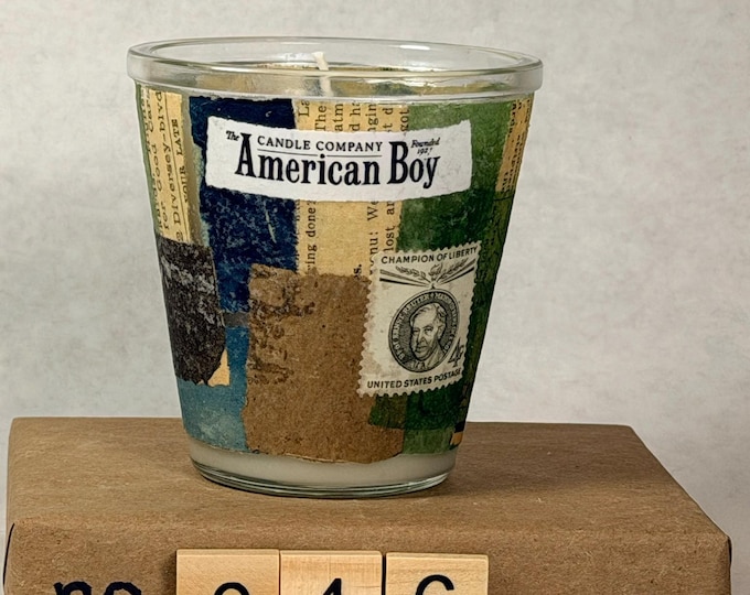 Augustus—Whiskey, Campfire , and Honeysuckle Candle (no.046)