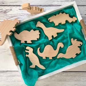 Dinosaurs,wooden toys, unique, Waldorf inspired, Montessori toddler, toddler fun, hands on, building blocks, Dino love, best gift, must have image 6