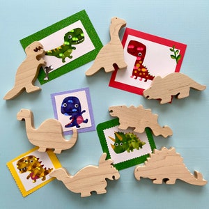 Dinosaurs,wooden toys, unique, Waldorf inspired, Montessori toddler, toddler fun, hands on, building blocks, Dino love, best gift, must have image 8