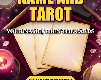 Tarot Reading PDF and Japanese Name Reading, Three Card Spread, Within 24 Hours