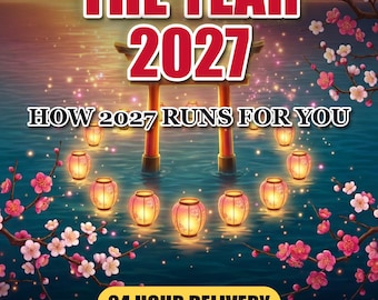 2027 Year Ahead Reading, Japanese Four Pillars, Personalized PDF (24 Hour Delivery)